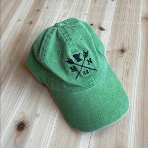Vintage Minnesota 32 Green Baseball Cap with Embroidered Logo